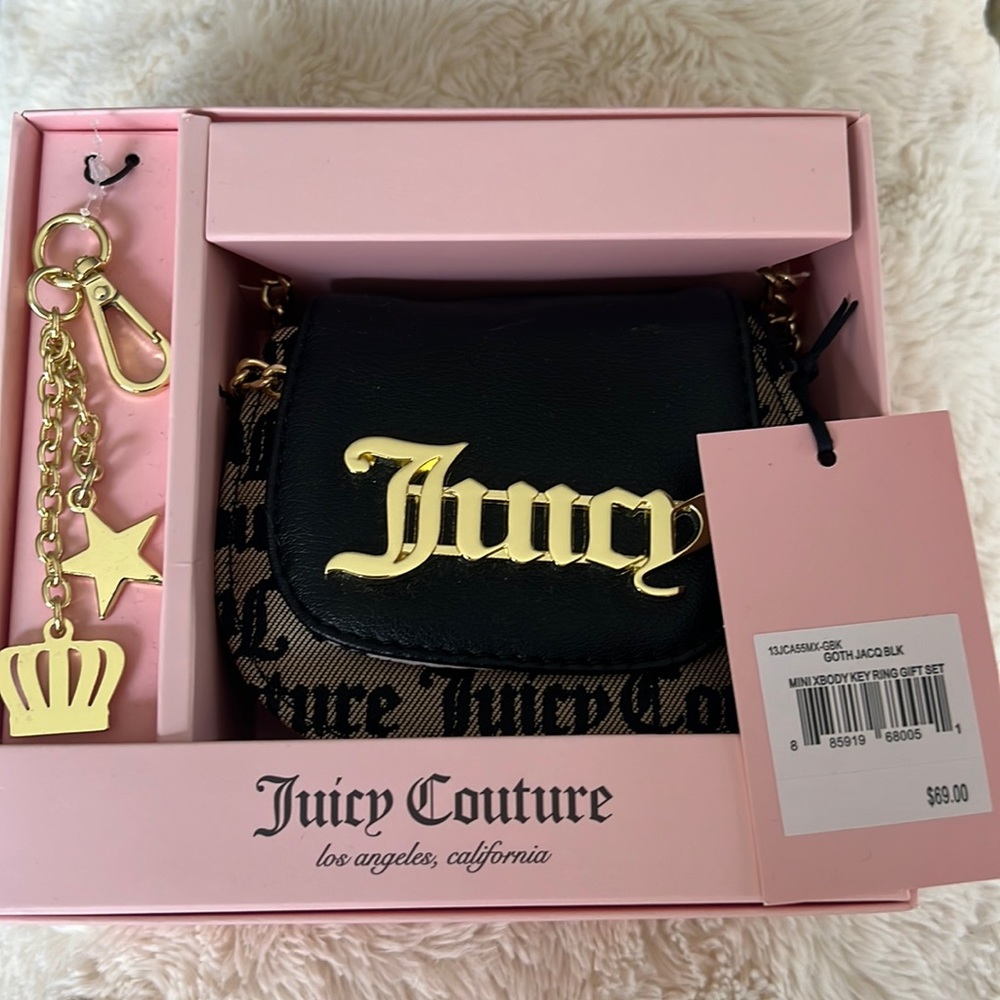 JUICY COUTURE MINI CROSSBODY WITH KEY RING